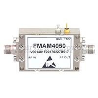 Fairview FMAM4050 Medium Power Amplifier at 22 dBm Psat Operating From 26.5 GHz to 40 GHz with 35 dB Gain, 30 dBm IP3 and 2.92mm
