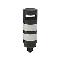 Banner Engineering TL70BRALQ Tower Lights TL70 Tower Light, Black Housing: 2-Color Loud Audible Indicator; Voltage: 12-30 V dc; Environmental Rating: IP65; Input: Bimodal; Colors: Blue Red; 5-pin M12 Integral QD