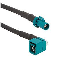 Amphenol RF 095FJZFPZAGM500 RF Cable Assemblies FAKRA Straight Plug 58 Cable, 5.0 Meters