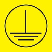 Panduit PESC-H-EC Electrical Warning Label Elect Symbol Vinyl Safety Func .51x.51