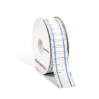 HellermannTyton 553-60048 Heat Shrink ShrinkTrak Labels, 2-Sided, 2-Slit, Halogen Free, 0.63" x .87", Polyolefin, White, 4,500/pkg