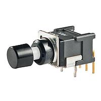 NKK Switches BB15AH-FA Sealed SPDT ON-(ON) R/A BLK