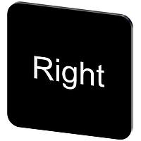 SIEMENS 3SU19000AF160DQ0 Labeling Plate, Right INSCR. LABEL, BLACK 22 X 22MM, RIGHT