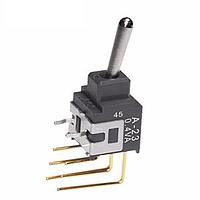 NKK Switches A23AV Process Sealed Subminiature Toggles DPDT .394 VERTICAL