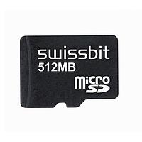 Swissbit SFSD0512N1BN1TO-E-ME-161-STD MicroSD Cards Industrial microSD Card, S-200u, 512 MB, SLC Flash, -25 C to +85 C