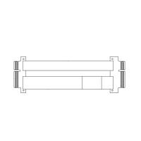 3M Electronic Solutions Division 8KJ2-0743-0500 Twin Axial 3M Twin Axial Cable Assembly for PCI Express (PCIe) x4 Jumper Applications, 8KJ2-0743-0500