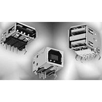 Kycon KUSBEX-ASFS1N-B30 USB Type A Connectors SMT USB B-TYPE RWI 30U T&R