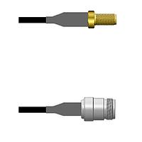 Amphenol Custom Cable Q-2Z01W0008144i RF Cable Assemblies SMA-SJ/N-SJ RG58 144I