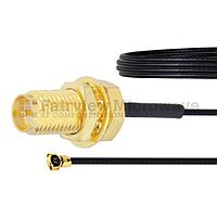Fairview FMCA1022 RP SMA Female Bulkhead to HMCX32 1.2 Plug Cable 0.81mm Coax and RoHS Compliant
