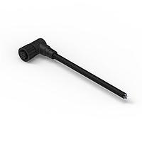 Wurth Elektronik 643641120305 Sensor Cables / Actuator Cables WRCIRC M12  Screw  Coding A  Cable Assembly  with 2 m PVC cable Angled with Plastic Coupling Nut Female connector, polarity 5