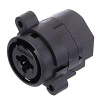 Amphenol Audio ACJC5VL BULK Receptacles 1/4" XLR Dual Chassis Mount CType Mono Vert PCB Latchless  Non-switch XLR Ground