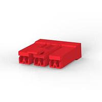 AMP Connectors - TE Connectivity 353255-7 Housing 110 HSG. PL EX REC. 7.6mm 3P RED
