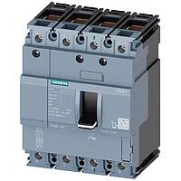 SIEMENS 3VA11103GD460AA0 Line Protection BRKR 3VA11 4P 100A 25KA FTFM 100NTRL BOX