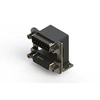 EDAC 663-015-664-059 Dual Port D-Sub Connectors Right-angle Dual Port D-Sub Connector