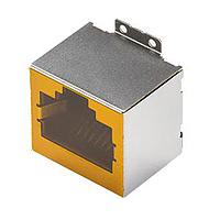 Same Sky (formerly CUI Devices) CRJ068-1-SMT Modular RJ jack, 1 port, 8P8C, 6u, shielded, mounting flange, SMT, vertical