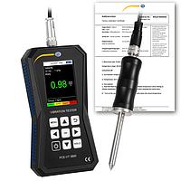 PCE VT 3800S-ICA Vibration Meter (0~399,9 m/s²; 0~399,9 mm/s; 0~3,9 mm; ISO Calibration Cert.)