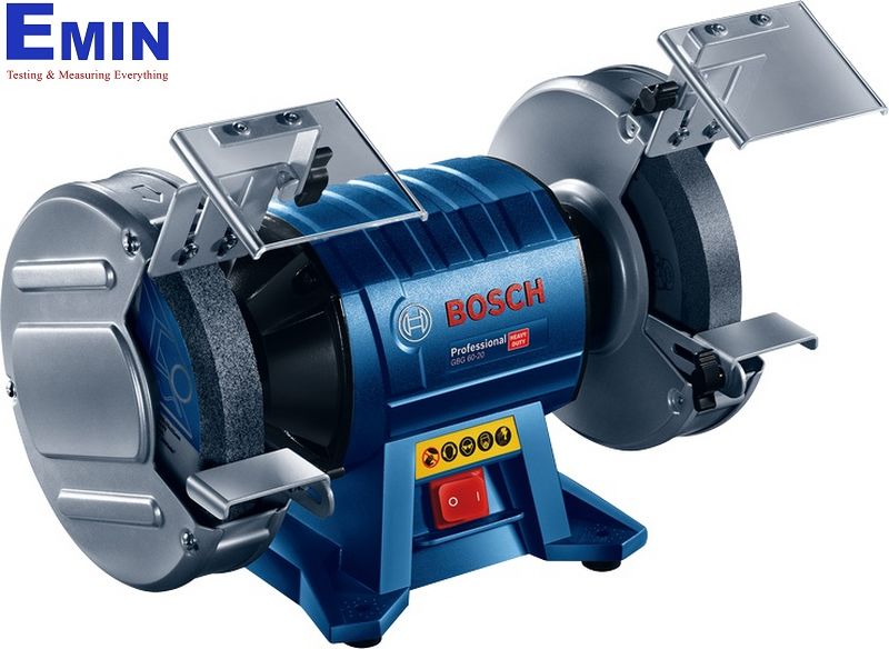 Bench grinder used for metal grinding and workshop surface preparation