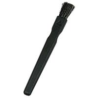 Menda 35694 Anti-Static ESD BRUSH, CONDUCTIVE, FLAT HANDLE, BLACK  SEMI-FIRM BRISTLES, 1/2 IN