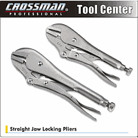 Crossman 94-550 Straight Jaw Locking Pliers (straight, CR10, 10 inch/ 250mm)