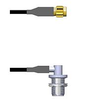 Amphenol Custom Cable Q-3D01S0008084i RF Cable Assemblies SMA-SP/N-RJB RG58 84I
