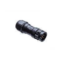 Amphenol LTW CD-09BMMA-QL8LN0 Standard Circular Connector X-Lok, Middle Size, Plastic, 5A, 09 pins, Male Connector, Male Contact, Straight, Push Lock, Crimp, Field Installable without Pin, F10.0 - F12.0mm, IP68