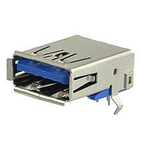 Same Sky (formerly CUI Devices) UJ3-AH-4-TH USB Type A Connectors USB 3.0 type A jack 9 pin Horizontal TH