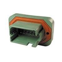 DEUTSCH - TE Connectivity DT15-12PC-B016 12-Way HDR, 12P, GRN, ST, ENH KEY, NI/CU, C