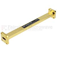 Fairview SMF-42S001-06 WR-42 Waveguide Section 6 Inch Length Straight Using UG-595/U Flange With a 18 GHz to 26.5 GHz Frequency Range in Instrumentation Grade