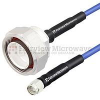 Fairview FMC0215951 Low PIM SMA Male to 7/16 DIN Male LSZH Jacketed Cable 0.141 Formable Low PIM Coax and RoHS Compliant
