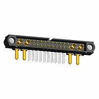 Harwin M80-5L22022M1-02-334-02-334 Power to the Board 20+4 Pos. Male Signal+Power Horizontal Throughboard Conn. Jackscrews