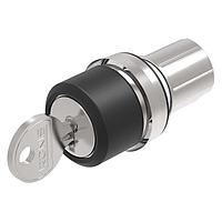 EAO 45-290G.2000.113 Switch Actuators Keylock switch actuator 3 positions Maintained(a)-Rest(a)-Maintained 45? front/housing metal