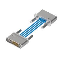 Rosenberger H70U-W208-W208-00300 RF Cable Assemblies SMPS (F) to SMPS (F) Coax Assembly, 12"