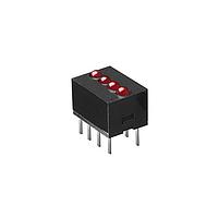 Dialight 555-5007F LED Circuit Board Indicators 2mm Quad CBI