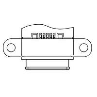 EDAC 690-W05-290-483 Micro USB Type AB Connectors WTRPF MICRO USB SMT Type 5P (F) T&R
