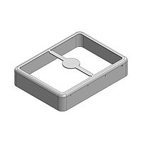 Masach Tech MS548-10F EMI/RFI Shield Frame, Two-Piece 54.8 x 40.8 x 11mm Two-piece Drawn-Seamless RF Shield/EMI Shield FRAME (CRS)