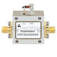 Fairview FMAM4041 2 GHz to 6 GHz, Medium Power Broadband Amplifier with 500 mW, 22 dB Gain and SMA