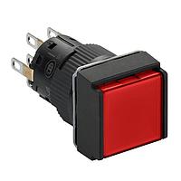 SCHNEIDER XB6ECW4B2P Flush IPB SPG Ret, Square, red, 24V, 2 NO/NC
