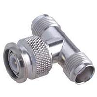 HUBER+SUHNER 43_TNC-50-0-1/133_NE RF Adapters - Tee  TNC plug(m), jack(f), jack(f)