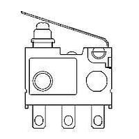 Panasonic Industrial Devices ASQ10817 Snap Action Switches SWITCH SNAP LVR SPDT .1A PCB