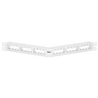 Panduit CPPA24FMWWH Wire Ducting & Raceways Mini Com 24 port Flush Mount Angled Patc