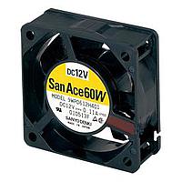 Sanyo Denki 9WP0612D4D01 Axial Axial Fan, 60x60x25mm, 12VDC, Splash Proof, High Performance, Lock Rotor Sensor