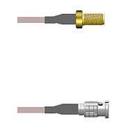 Amphenol Custom Cable Q-2V00V0005048i RF Cable Assemblies SMA-SJ/HDBNC-SP G316 48I