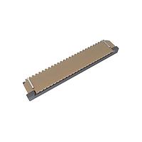 Amphenol FCI SFW25R-2STGE1LF Board Mount 1.00mm Flex Connector, SFW-R series, 25 Position, Top side Contact, Side Entry Surface Mount ZIF Connector, Lead Free, Selective Gold plated Terminals with Gold-plate Solder-tail.
