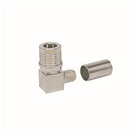 Amphenol Times Microwave Systems EZ-240-QM-RA-X RF Connectors / Coaxial Connectors QMA-Male (plug) crimp right angle/non-solder; Quick Disconnect SMA, no braid trim