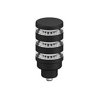 Banner Engineering TL50BL3KQ Tower Lights TL50 Pro Tower Light with IO-Link, Beacon Black Housing: 3-Segment; Voltage: 18-30 V dc; Environmental Rating: IP67; Colors: Multicolor; 4-pin M12 Integral QD