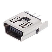 Amphenol Commercial Products UE25BE55100 Mini USB Type B Connectors USB, Mini B, Vert