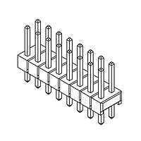 Amphenol Commercial Products G800LQ592018EU Pin Strip Pin Header 2.54mm Pitch STR DIP,2x4Pin,Full G/F,LCP,6mm*2.54mm*3.0mm,Color-Black