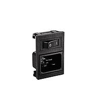 Bulgin BZV01/Z0000/11 Inlets FUSED INLET DP SW RD