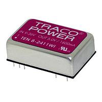 TRACO Power TEN 8-4811WI Isolated Product Type: DC/DC; Package Style: DIP-24; Output Power (W): 8; Input Voltage: 18-75 VDC; Output 1 (Vdc): 5; Output 2 (Vdc): N/A; Output 3 (Vdc): N/A