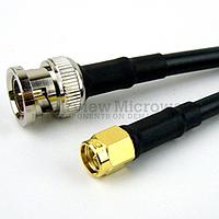 Fairview FMC0208058 SMA Male to BNC Male Cable RG-58 Coax